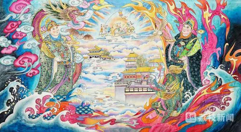 从事门神画20余年：传统技艺与时俱进的探索，20多年的门神画之旅：从传统到创新的传承路