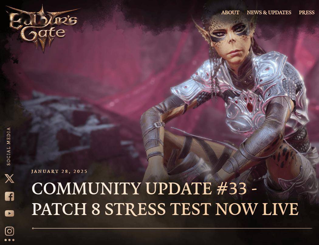 拉瑞安工作室：博德之门3即将迎来Patch 8更新，Xbox Series S玩家关注