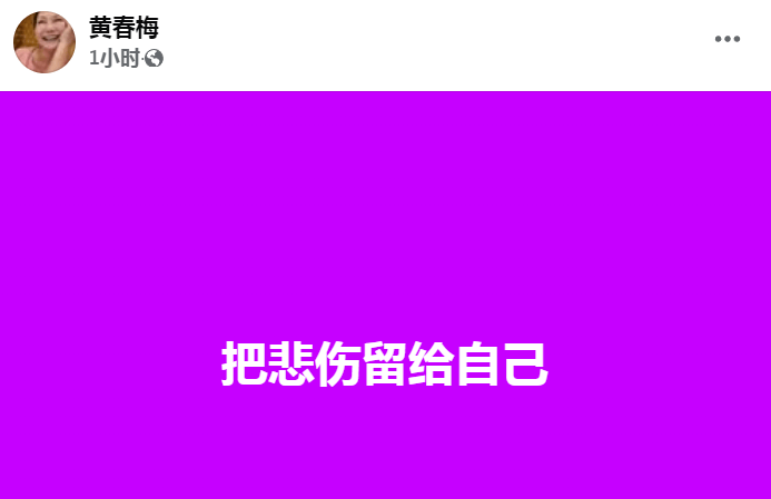 大S去世后，妈妈黄春梅要为正义发声