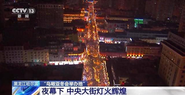 亚冬会将至，夜探哈尔滨的冰雪奇幻之旅，夜航“冰城”：哈尔滨的亚冬会前夕盛景