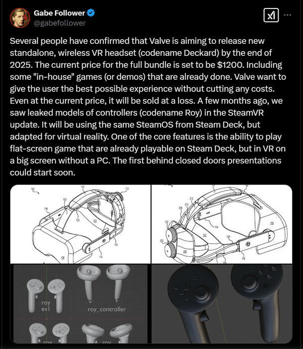 Valve欲推新VR头显Deckard，价格与计划全揭秘