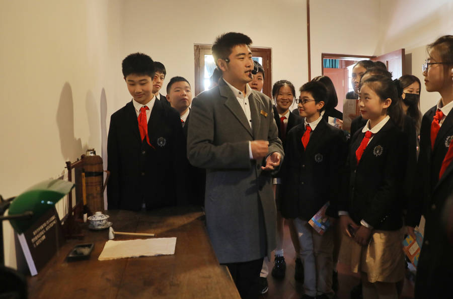 中共中央秘书处机关旧址纪念馆：静安区开学第一课的红色课堂，静安区中小学开学，红色文化成为第一课的主角