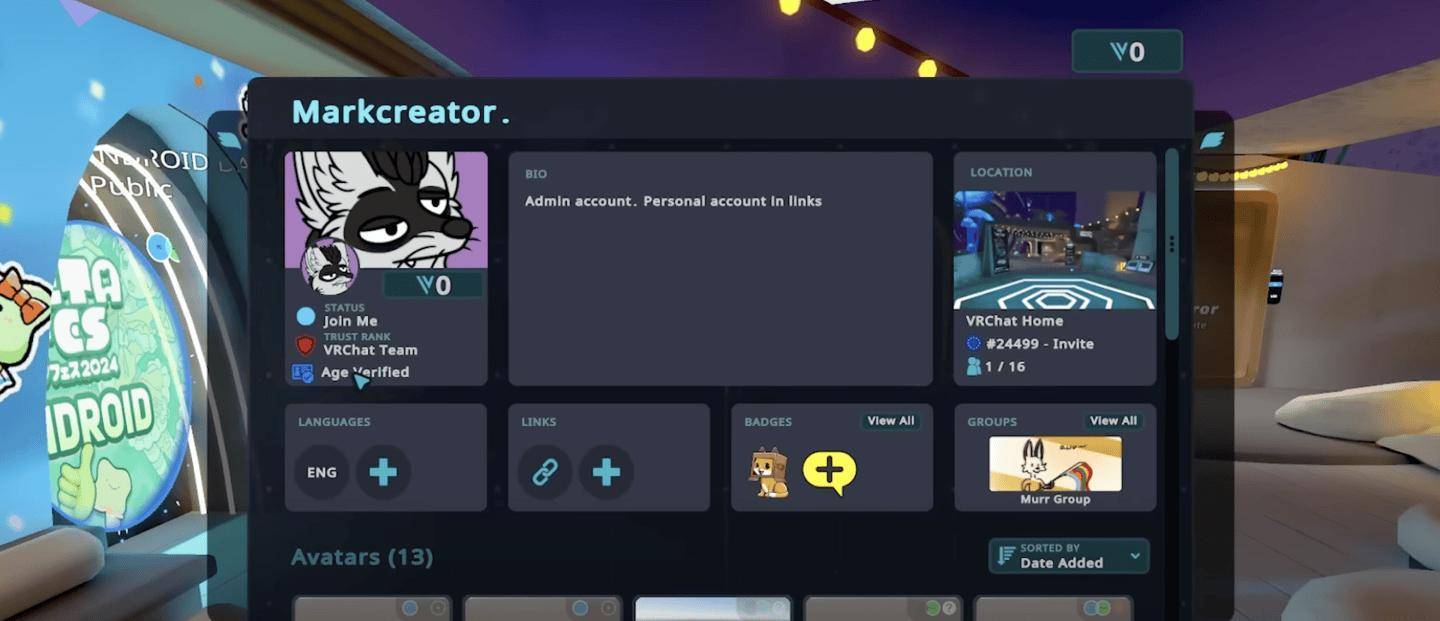 VRChat开启年龄验证，满足成人与家长不同需求