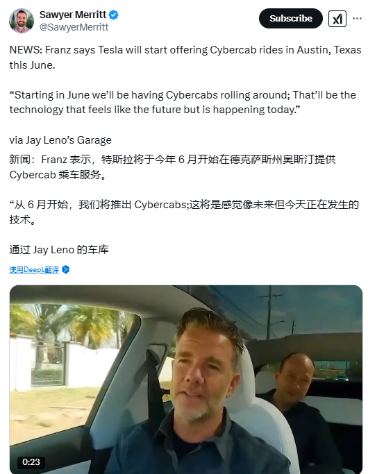 特斯拉进军自动驾驶出租车市场：6月Cybercab服务来袭，特斯拉欲借6月Cybercab服务扭转局势，自动驾驶出租车竞争加剧