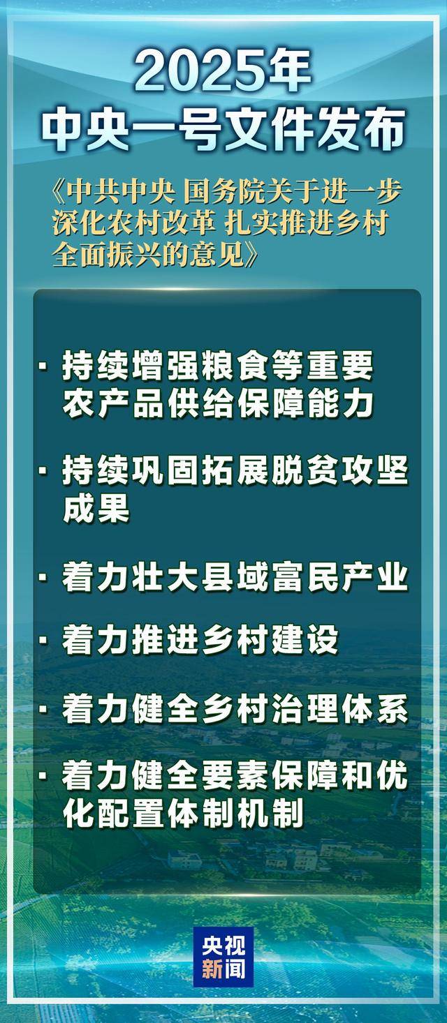 解读2025中央一号文件：“三农”发展新趋势，2025中央一号文件：乡村振兴的新导向