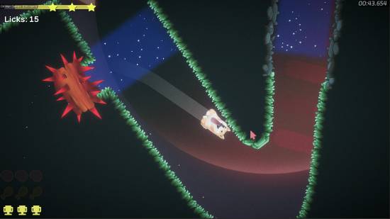 舔狗之路在Steam试玩：只能用狗狗舌头抓钩移动的游戏