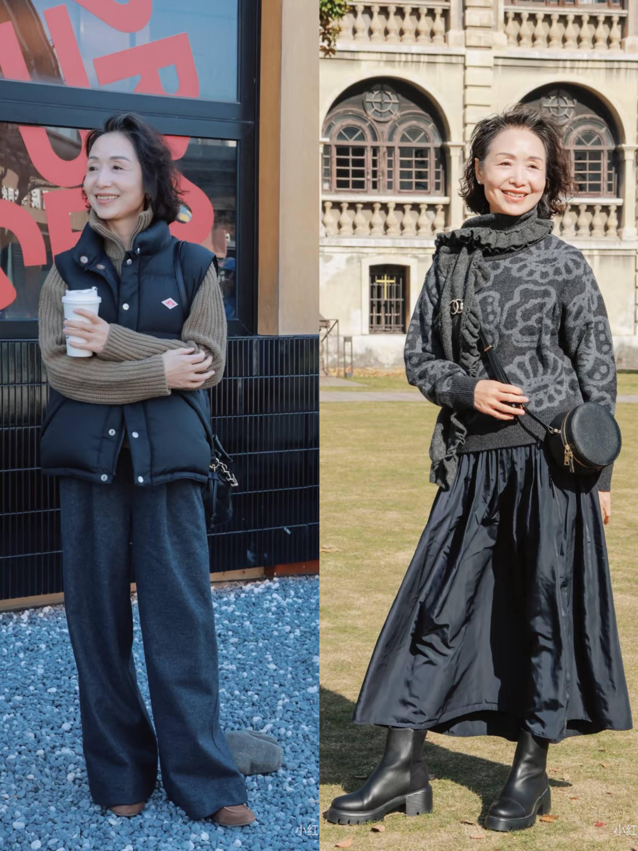 60岁阿姨优雅过年：时尚穿搭秘籍 新年将至，60岁阿姨的保暖时尚穿搭