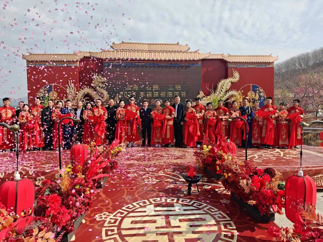 清流县第二届集体婚礼：樱花树下的爱情盛宴