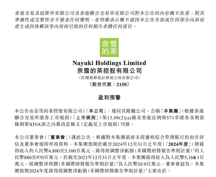 奈雪的茶2024年预亏，新茶饮行业竞争下的挑战，奈雪的茶2024年业绩预告：由盈转亏背后的多重因素