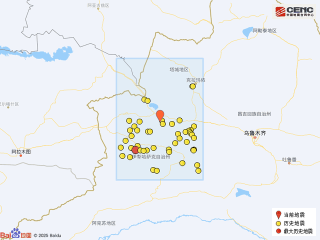 新疆两地凌晨突发地震，震情详情速览，新疆两地地震牵动人心，震源深度及历史情况全知晓