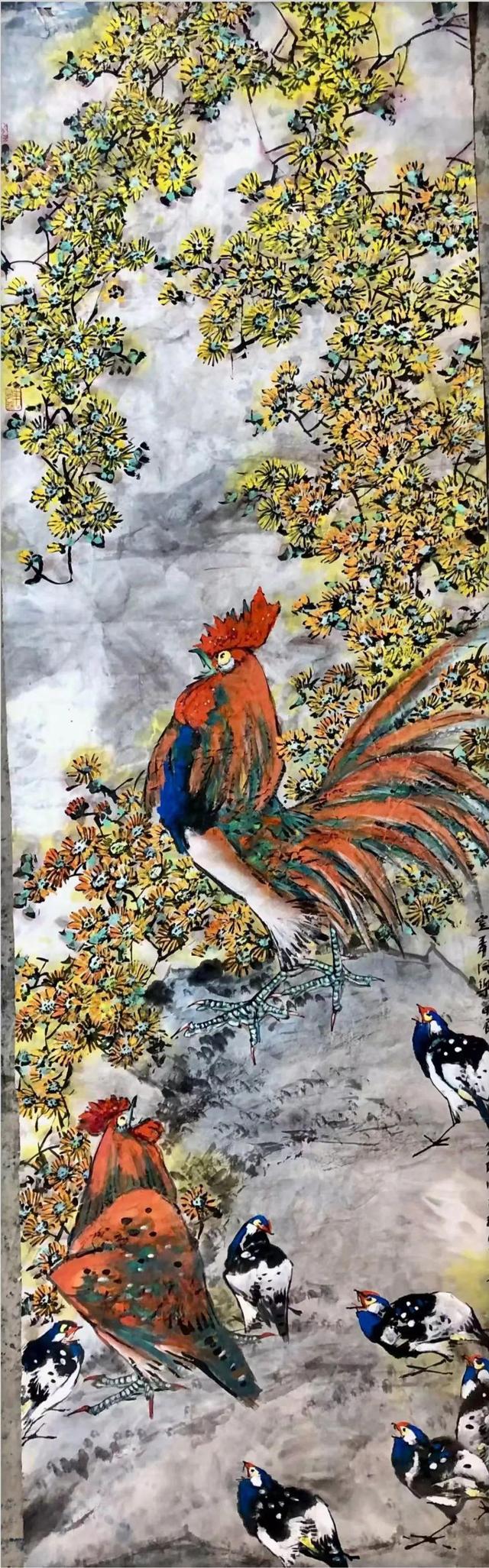 赵治平与他的水墨重彩花鸟画：传统与现代的交融