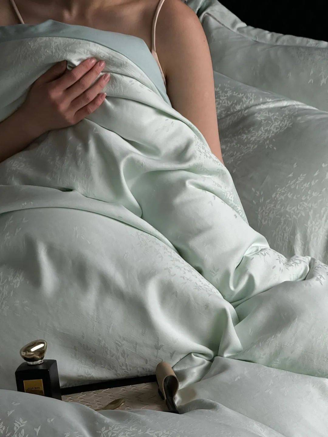 129 元搞定春夏睡眠难题，苏童天丝四件套真香！，春夏必备！苏童天丝金枝玉叶四件套清凉来袭