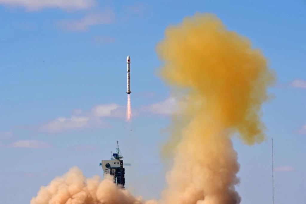 天雁 23 星携手四维高景三号 02 星，长征二号丁发射任务圆满成功 2025 年 3 月 15 日：长征二号丁发射，四维高景三号 02 星等闪耀升空