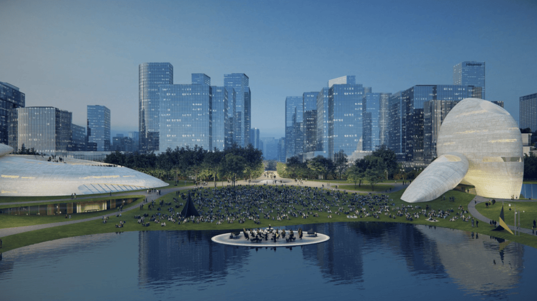 深圳湾文化广场：重新定义城市天际线的设计新地标，探秘深圳湾文化广场：凝固史诗与流动未来的交汇地
