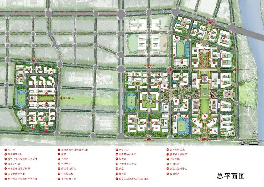 正式风：北京工业大学房山新校区设计方案确定3个优胜方案，邀师生校友建言