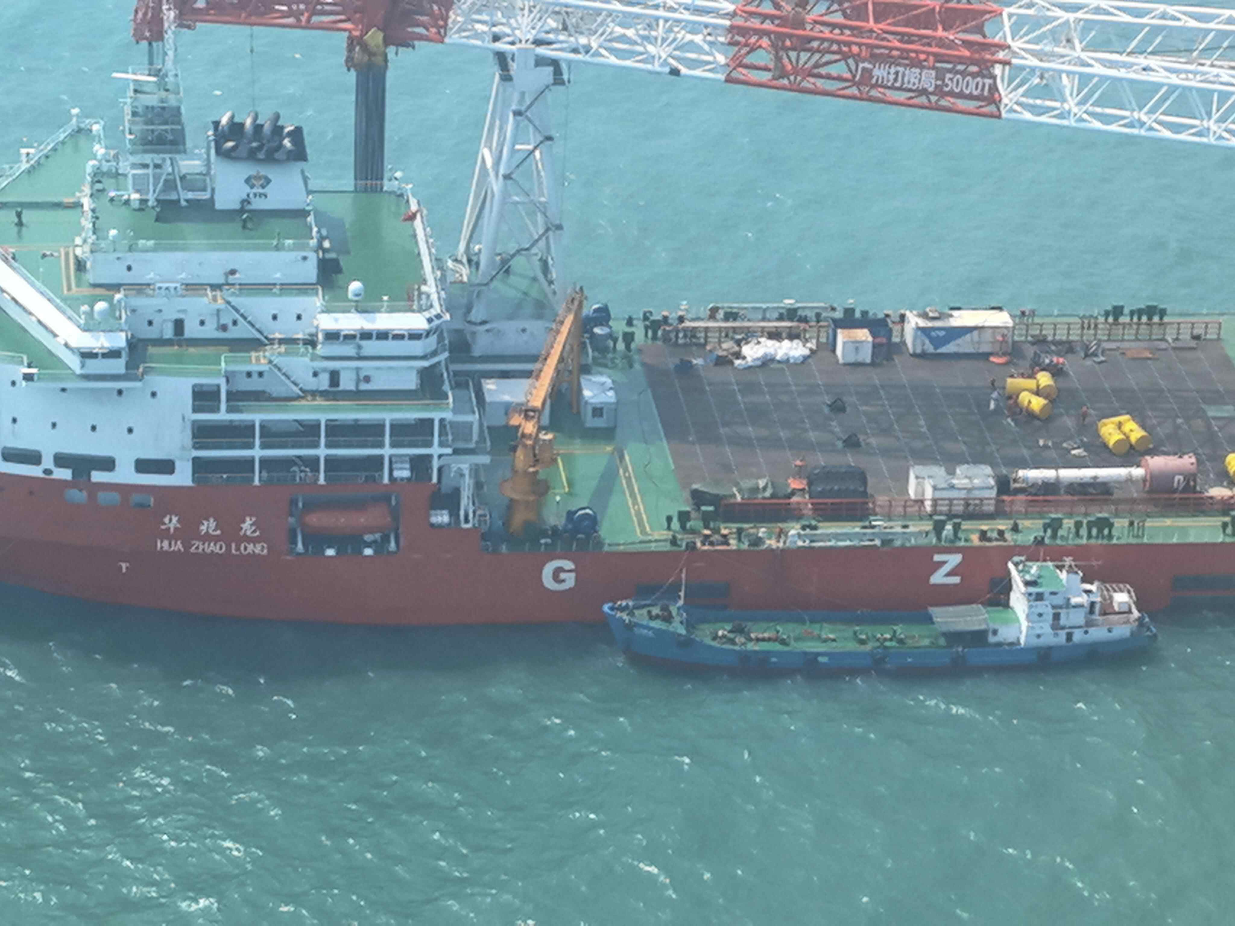广东海事“卫戍”行动：阳江海域海空巡航保海上秩序