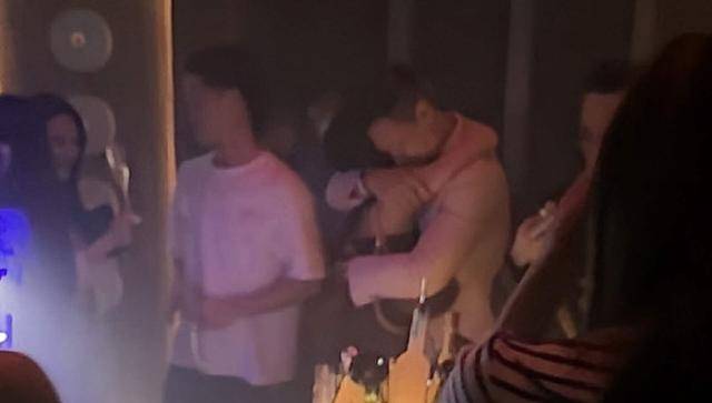 胡杏儿老公夜店狂欢照片曝光，网友质疑其“好男人”人设