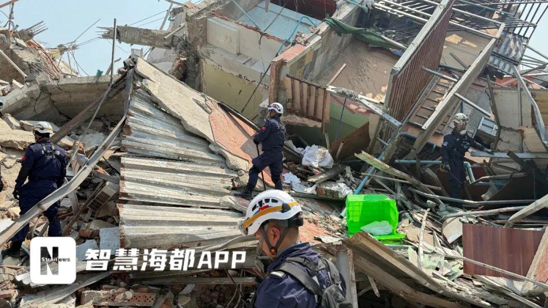 被困者敲击回应，厦门曙光救援队缅甸救援迎来希望，厦门曙光救援队挺进缅甸曼德勒，救援行动紧张进行