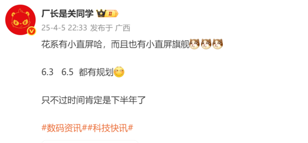 揭秘！华为小直屏新机即将登场