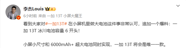 数码揭秘：一加13T小屏旗舰来袭，配置惊艳！，一加13T：小身材大能量，续航配置双惊喜！